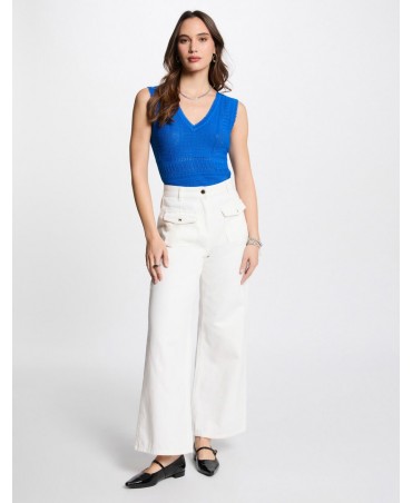 Top azul