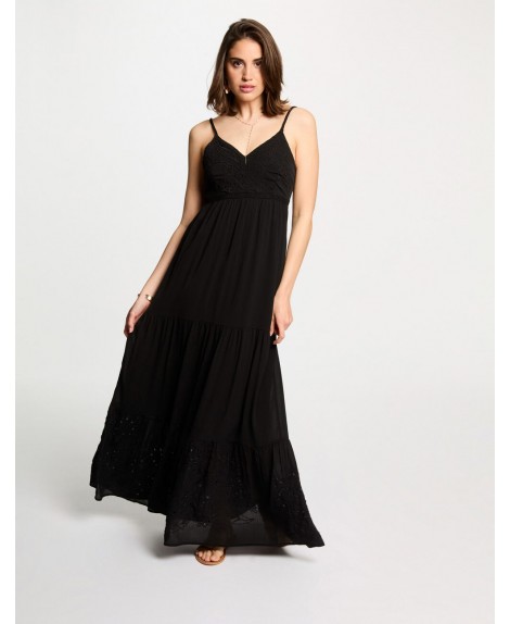 Vestido largo negro