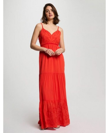 Vestido largo rojo