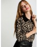 Chaqueta punto animal print