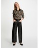 Chaqueta punto animal print