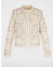 Chaqueta tachuelas marfil