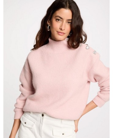 Jersey rosa botones