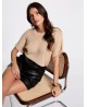 Jersey beige manga corta