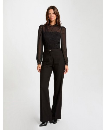 Pantalon negro pinzas