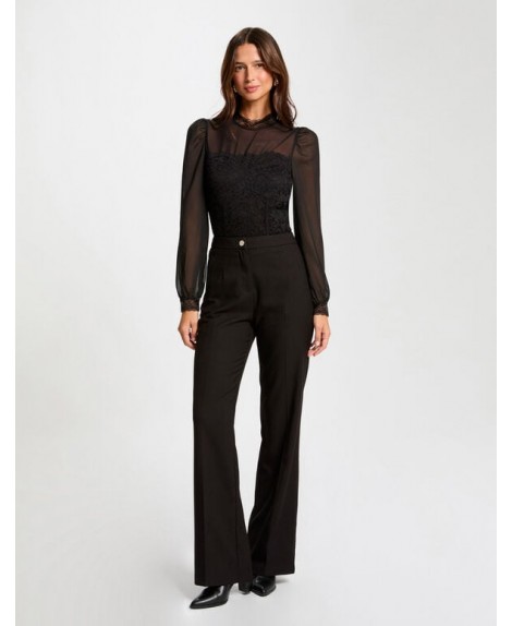 Pantalon negro pinzas