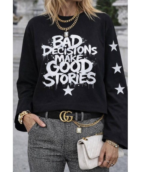 Camiseta Bad decisions negra