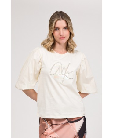 Camiseta blanco roto anekke