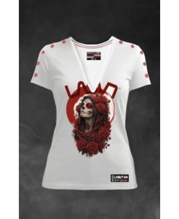 Camiseta Flowers  blanca La sal