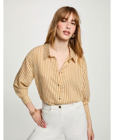 Camisa rayas ocre