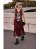Vestido burdeos Lets do