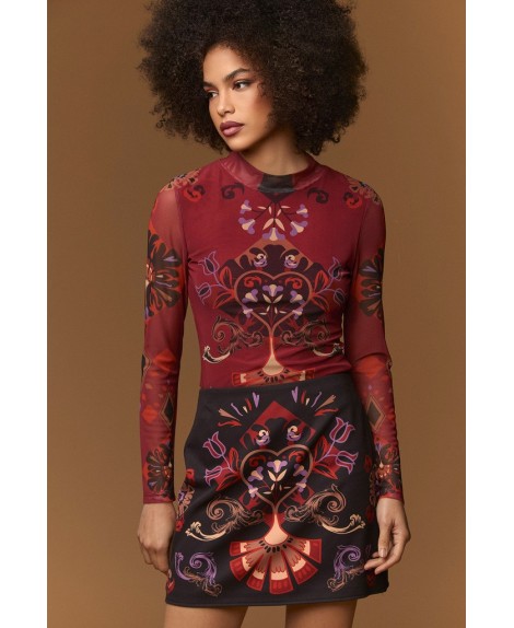 Top estampado