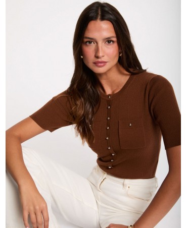 Jersey marron chocolate
