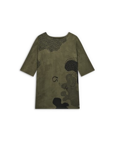 Vestido verde antelina