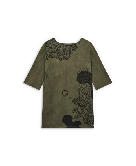 Vestido verde antelina