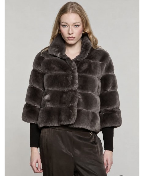 Chaqueta pelo marron Relish