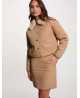 Chaqueta acolchada camel