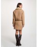 Chaqueta acolchada camel
